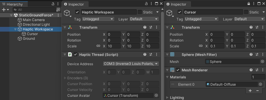 workspace hierarchy