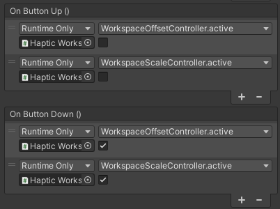 workspace scale handle events