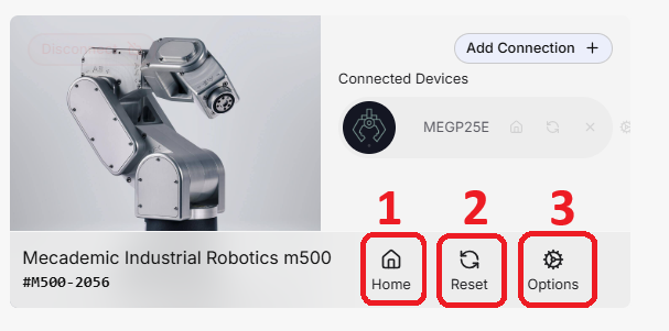 mecademic-Optionen